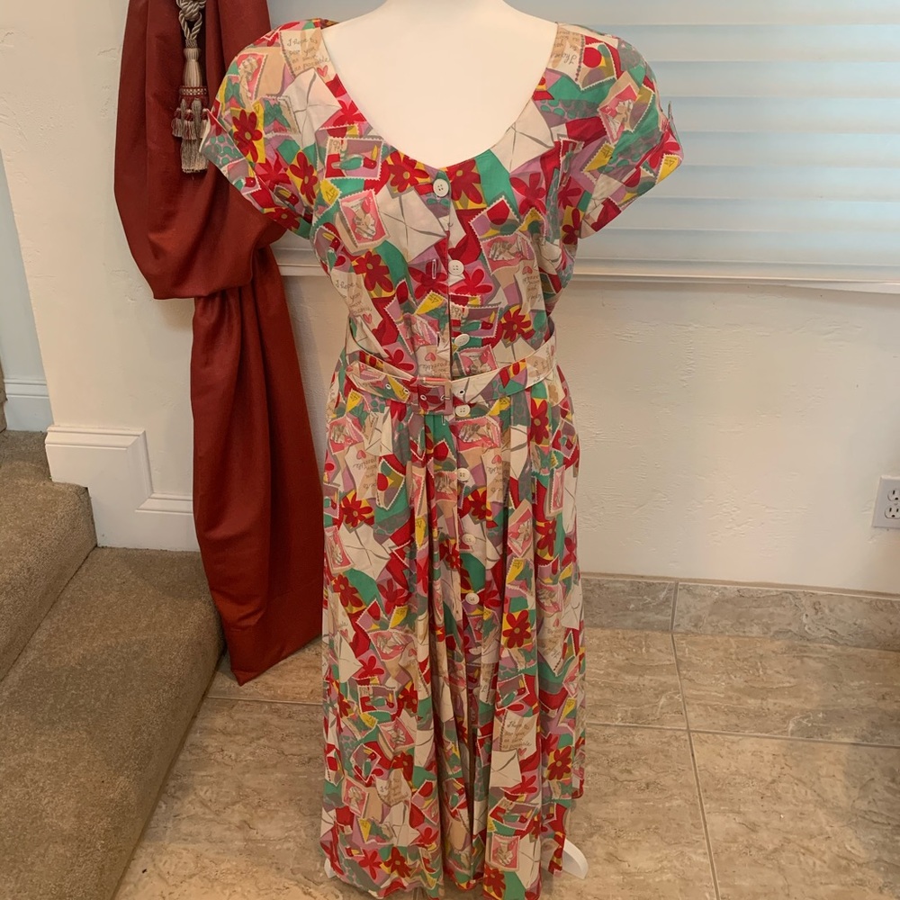 Vintage Prospectors Cross-back Button up Sundress